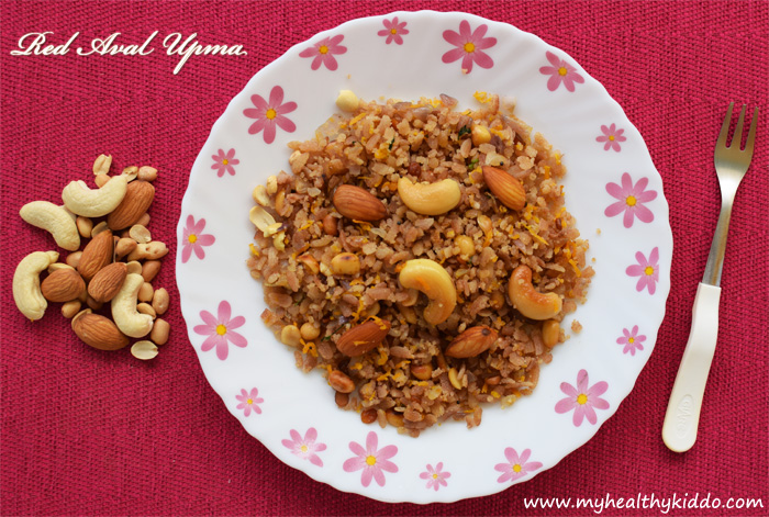 Red aval upma Recipe -4