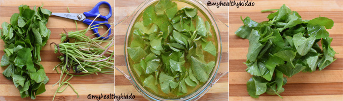 How to make Vallaarai Keerai Salad step 2