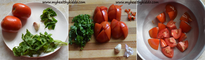How to make tomato rasam for babies step-1