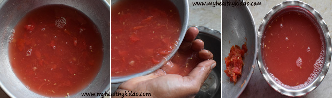 How to make tomato rasam for babies step-2