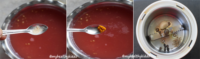 How to make tomato rasam for babies step -3