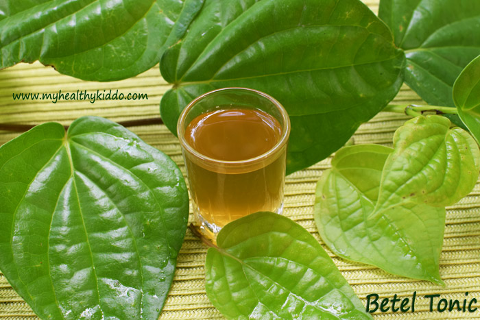 Natural cold and cough remedy with Betel leaves-2
