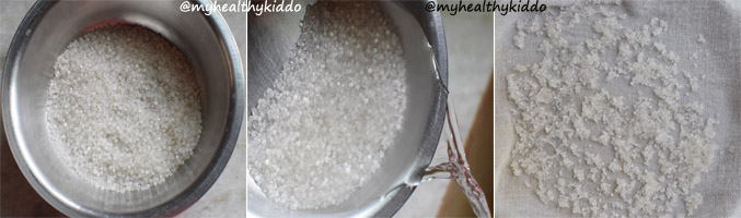 How to make Javvarisi Kanji for babies step-1