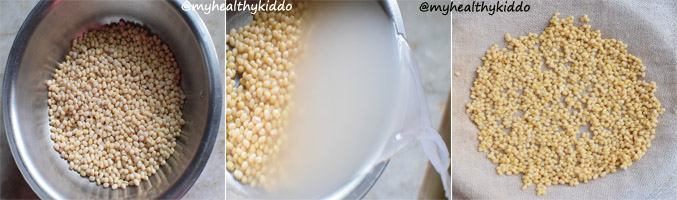 How to make Javvarisi Kanji for babies step-2