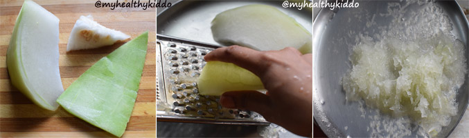 How to make Ash gourd Raita Step-1