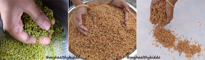 How to make Chapathi Flour at home step-3