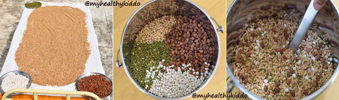 How to make Chapathi Flour at home step-4
