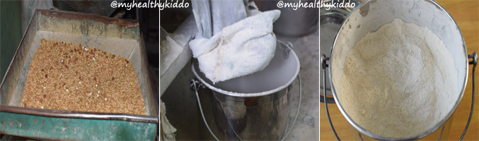 How to make Chapathi Flour at home step-5