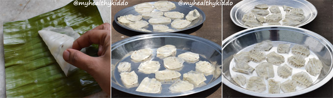 How to make Saamai arisi ilai vadagam step-5