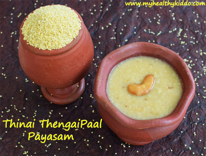 Foxtail Millet Kheer using coconut milk-1