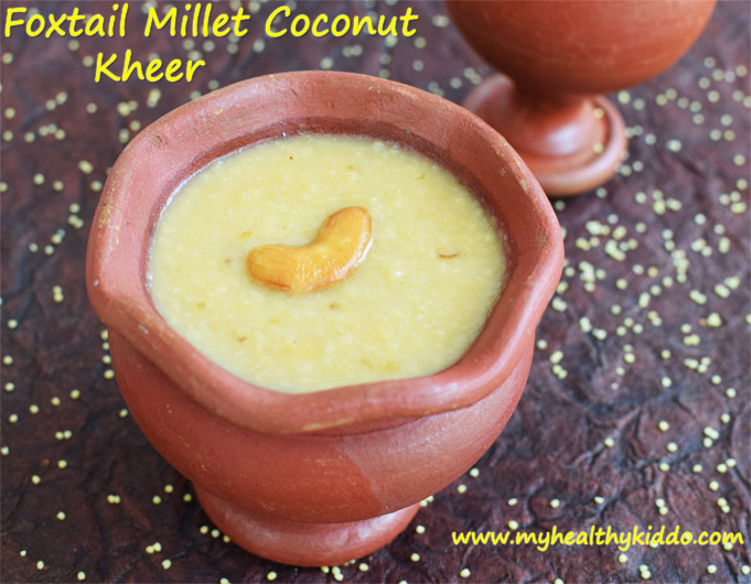Foxtail Millet Kheer using coconut milk-2