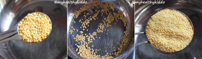 How to make Thinai Thengai paal payasam step-1