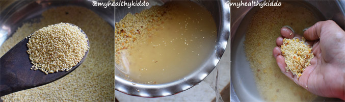 How to make Thinai Thengai paal payasam step-2