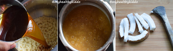 How to make Thinai Thengai paal payasam step-4