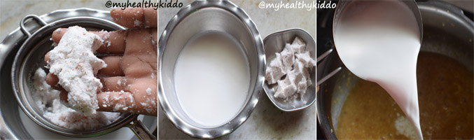 How to make Thinai Thengai paal payasam step-5