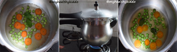 How to make carrot peas puree for babies step-3