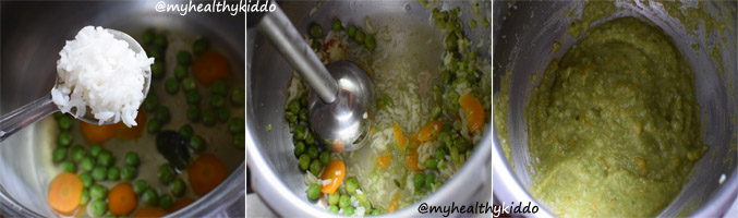 How to make carrot peas puree for babies step-4