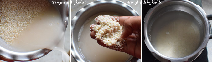 How to make varagu killu vadaam step-1