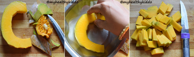 Pumpkin puree for babies step-1