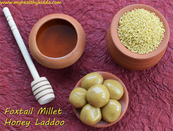 How to make Thinai Thean Laddu Step-1