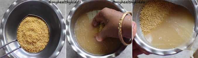 How to make Thinai Thean Urundai -1