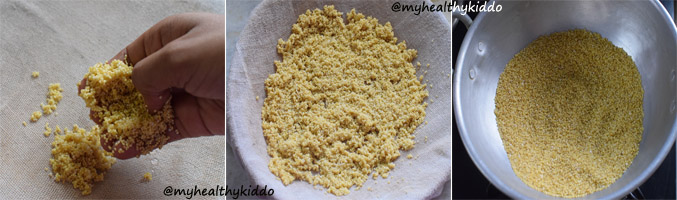 How to make Thinai Thean Urundai -2