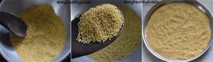How to make Thinai Thean Urundai -3