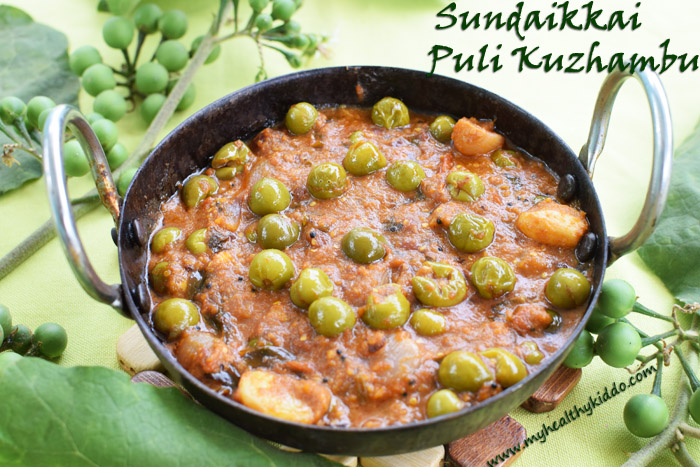 Sundakai puli kulambu recipe-2
