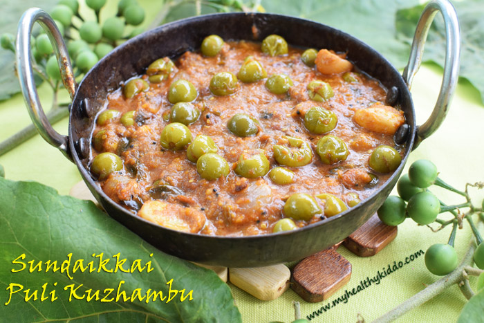 Sundakai puli kulambu recipe-3