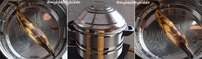 How to make Nendhran banana puree for babies step-1
