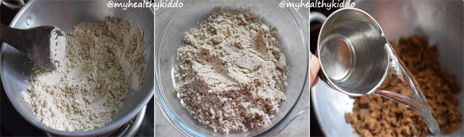 How to make sathu maavu laddoo step 1a