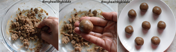 How to make sathu maavu laddoo step 4