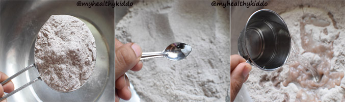 How to make sweet Ragi Puttu 1