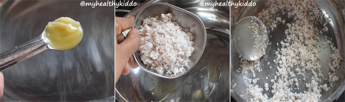 How to make sweet Ragi Puttu 9