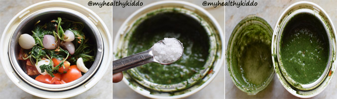 How to make arai keerai kadanja masiyal step-6