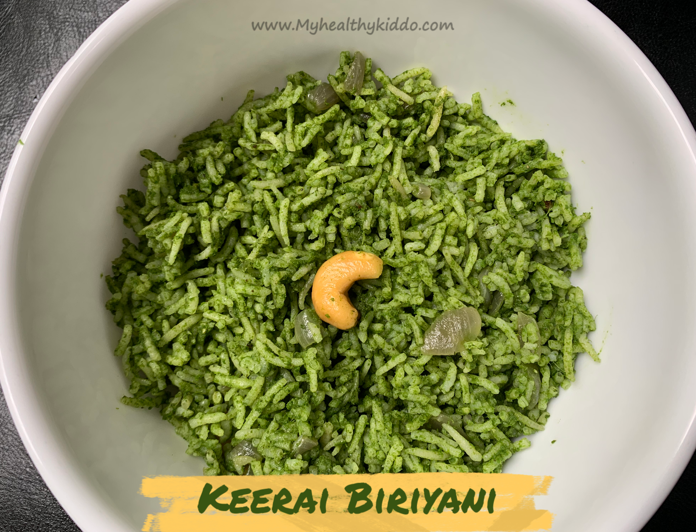 Keerai Rice Spinach biryani | Keerai biriyani | Spinach rice recipe - My Healthy Kiddo