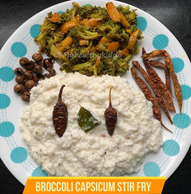 Broccoli Capsicum Stir Fry