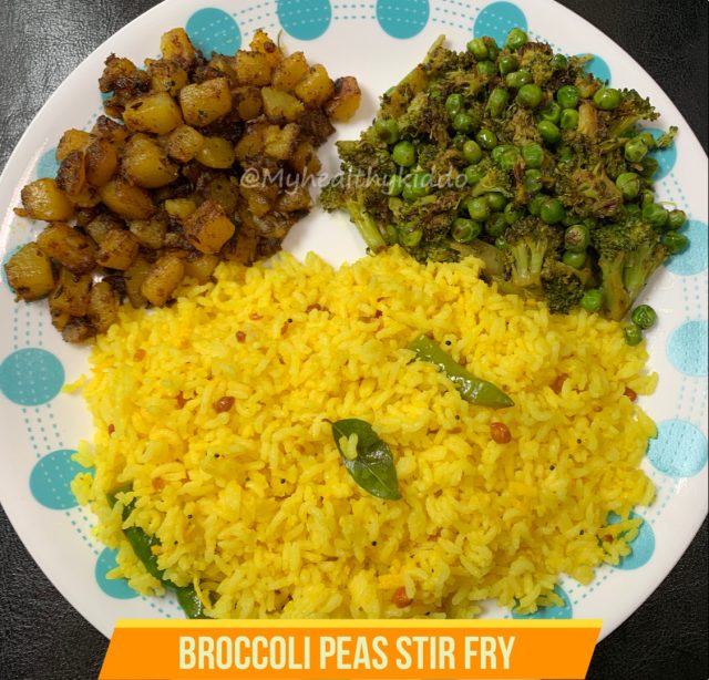 Broccoli Peas Stir Fry