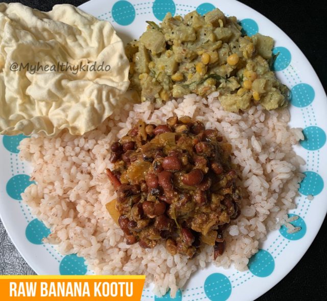 Raw banana kootu