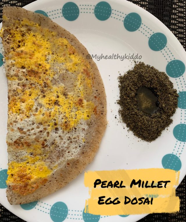 Pearl Millet egg dosai