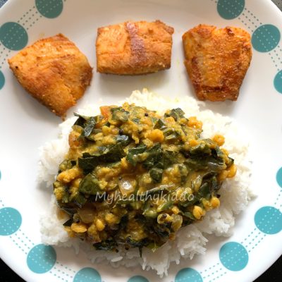 Collard greens keerai kootu recipe