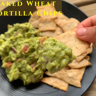 Homemade Baked Wheat Tortilla Chips from the scratch