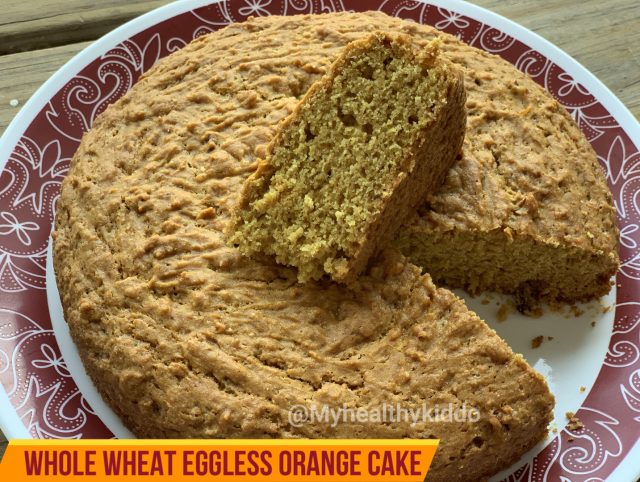 eggless orange cake