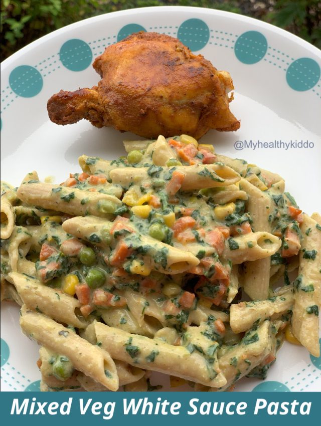 Mixed Veg White Sauce Pasta