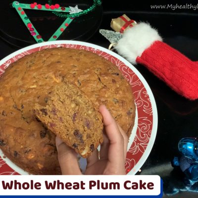 Whole Wheat Plum Cake without Alcohol