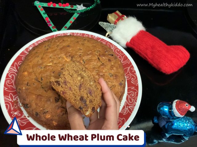 Whole Wheat Plum cake