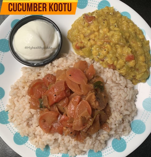 Cucumber dal kootu