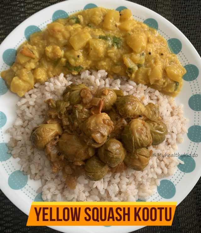Yellow squash dal kootu