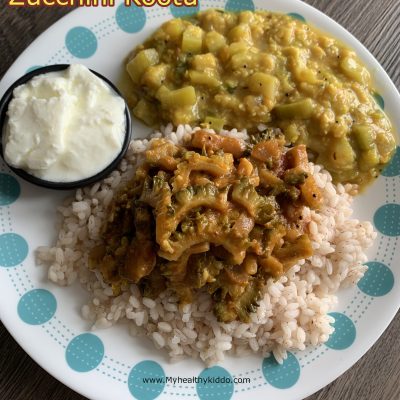 Zucchini/Cucumber/Squash dal Kootu without coconut