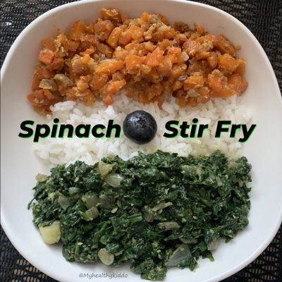 Spinach poriyal